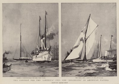 The Contest for the America Cup, the Shamrock in American Waters by Charles Edward Dixon